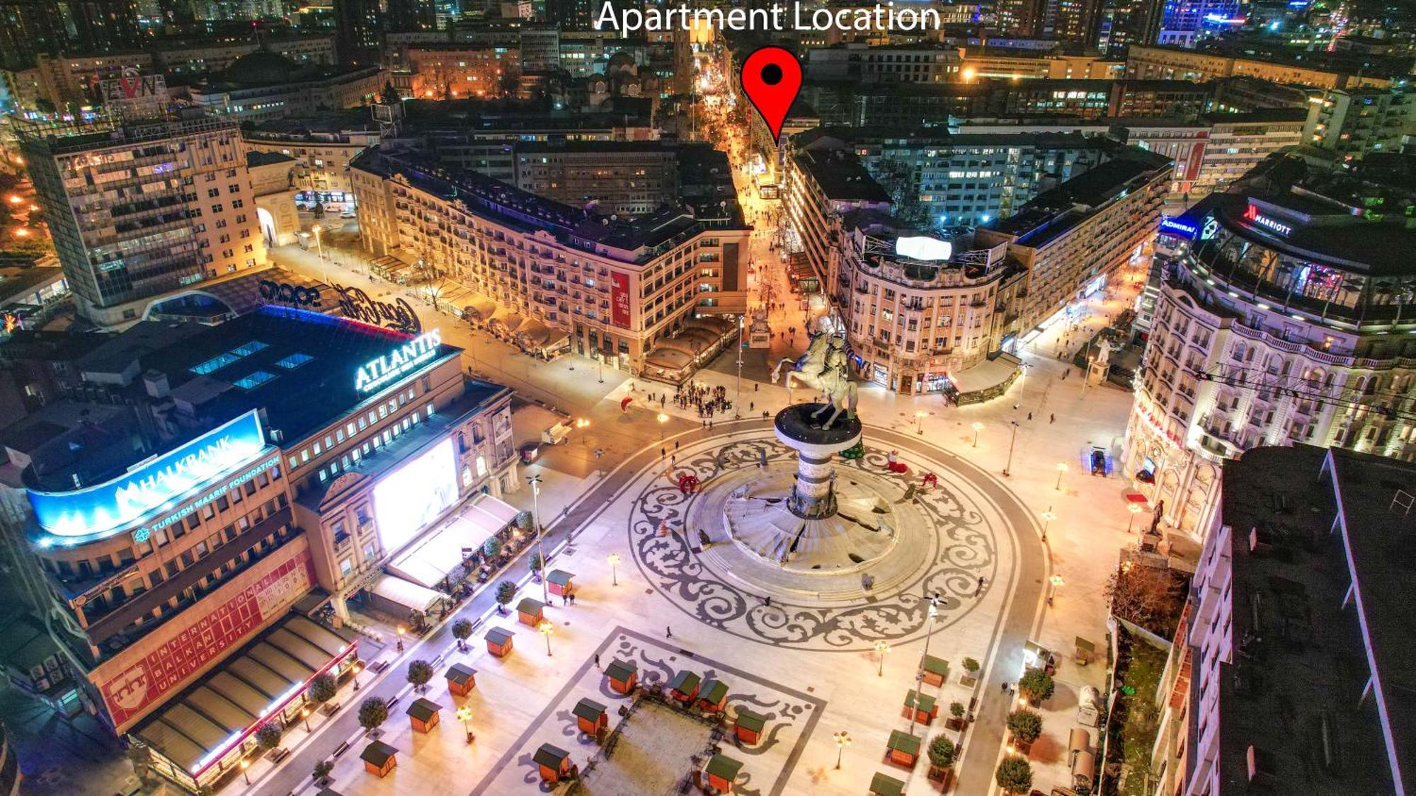 Apartment Skopje Square Bagian luar foto