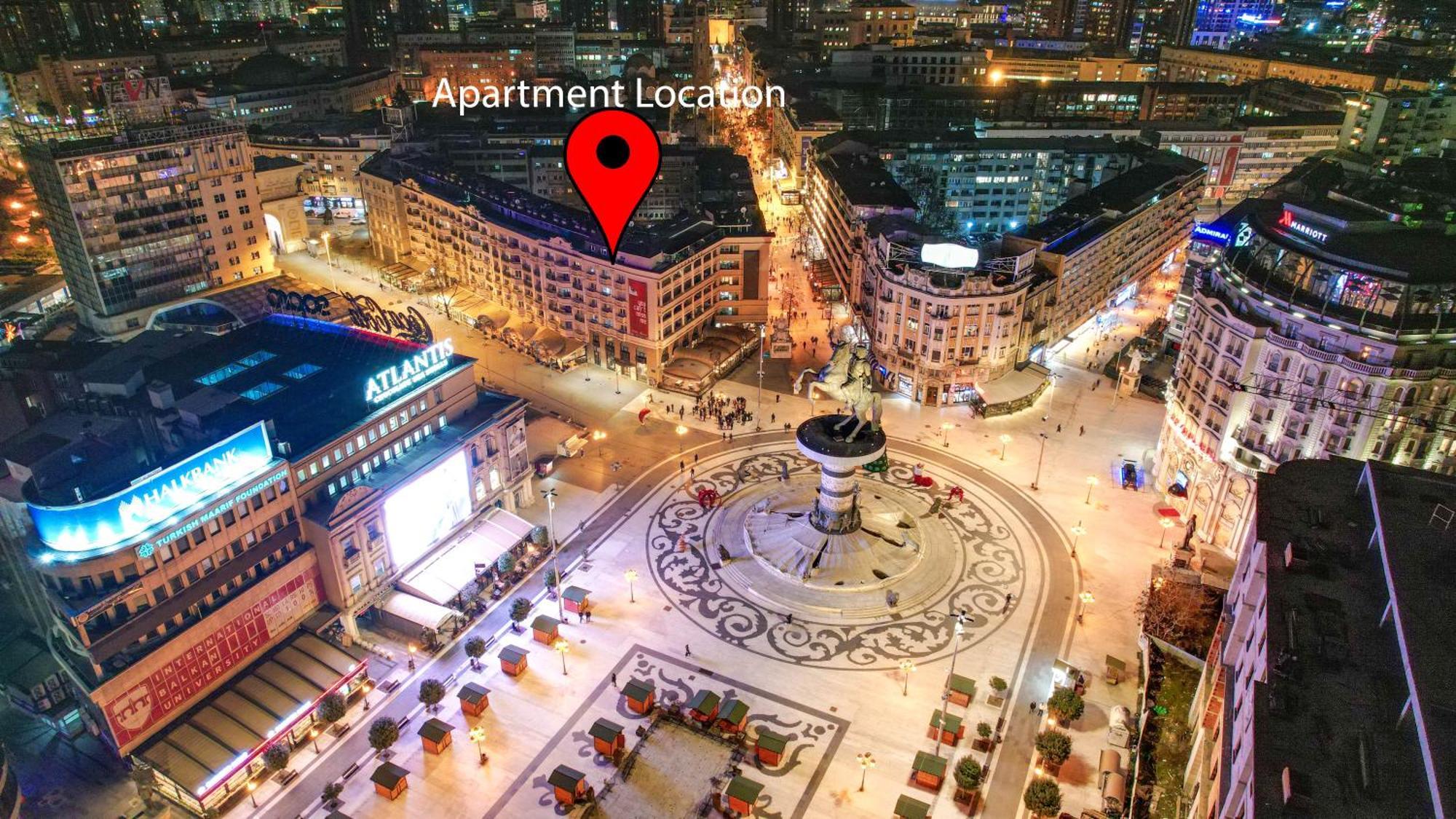 Apartment Skopje Square Bagian luar foto
